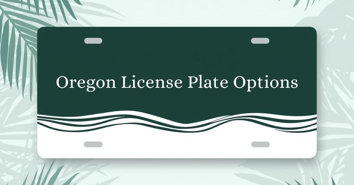 Oregon License Plate Options